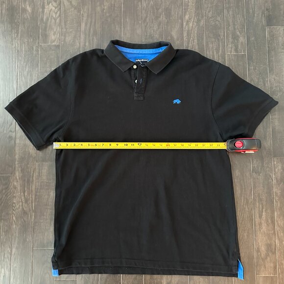 Black Raging Bull XXL Men's Polo Shirt 100% Cotton Rare in the US! - Picture 3 of 8